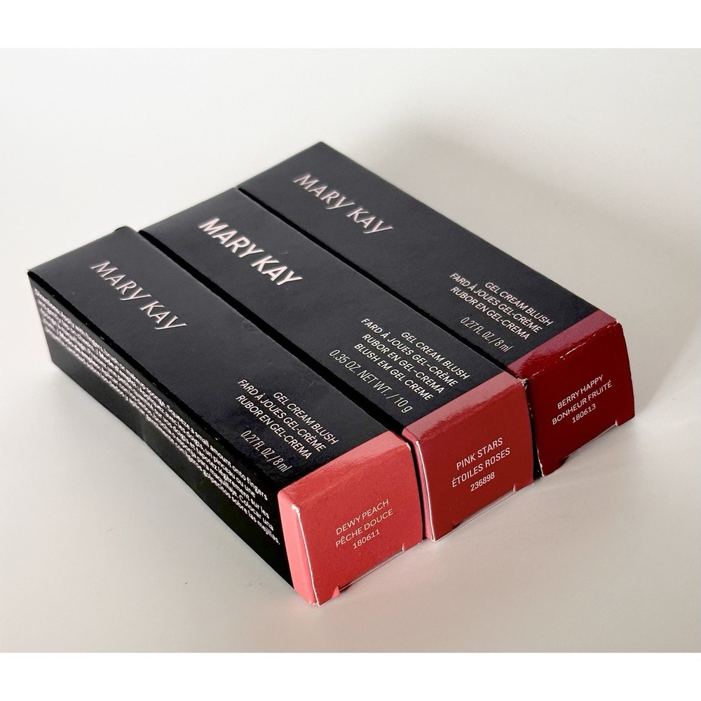 (Lot Of 3 Different Shades) Mary Kay Gel Cream Blush NEW IN BOX